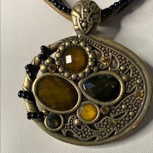 5 for $15 Gold tone and multicolored Pendant Necklace